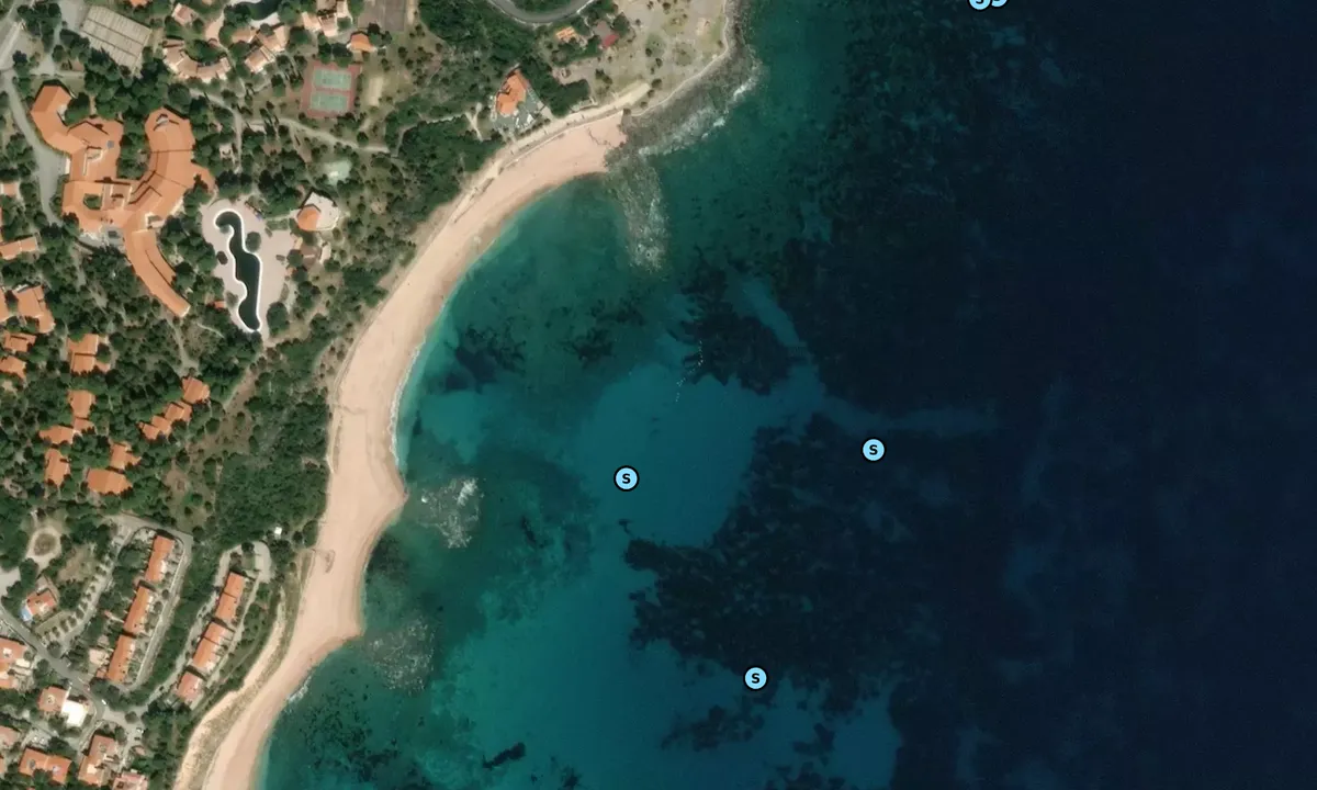 Satelite image of Cala Gonone 1