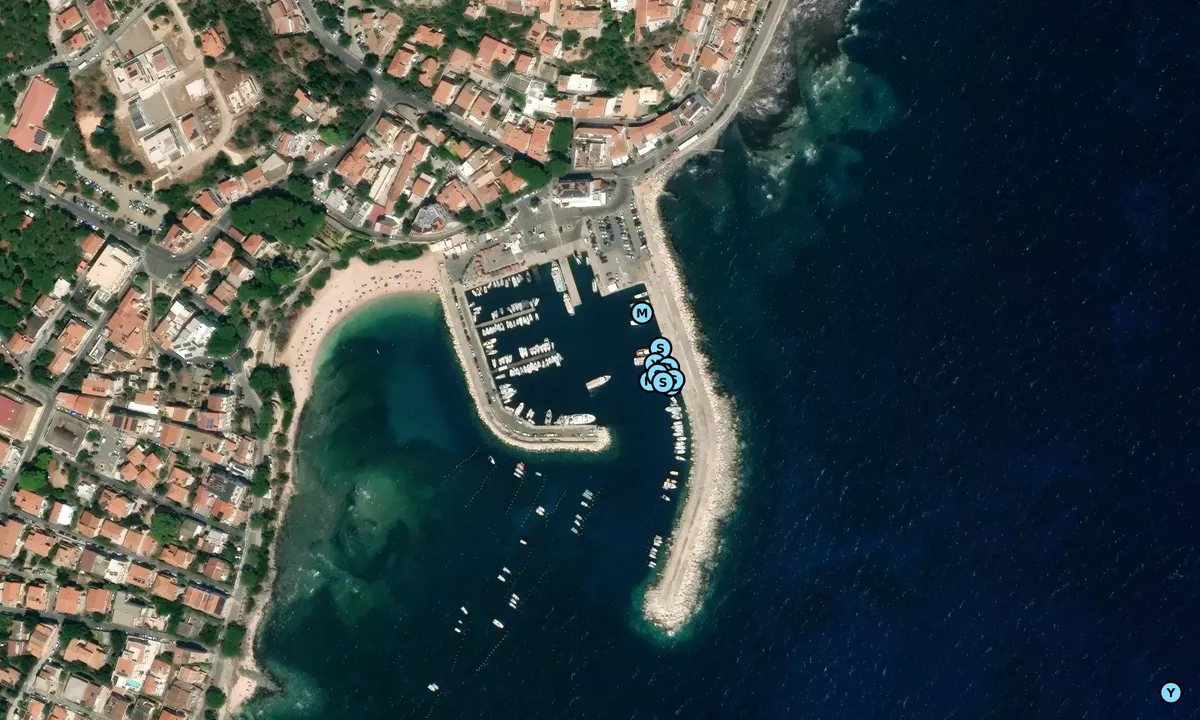 Satelite image of Cala Gonone Marina
