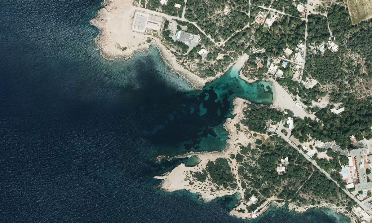 Flyfoto av Cala Gració