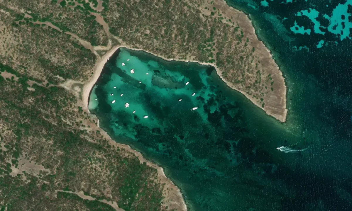 Flyfoto av Cala Grande - Isola Piana
