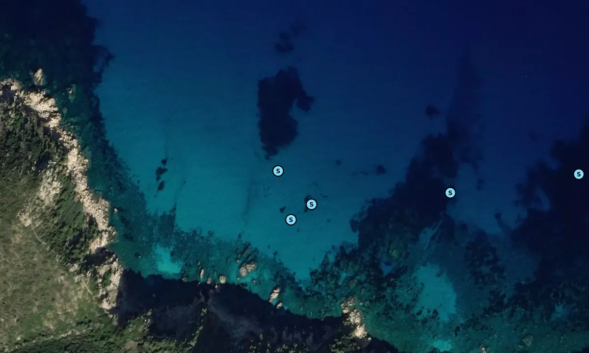 Satelite image of Cala Greca
