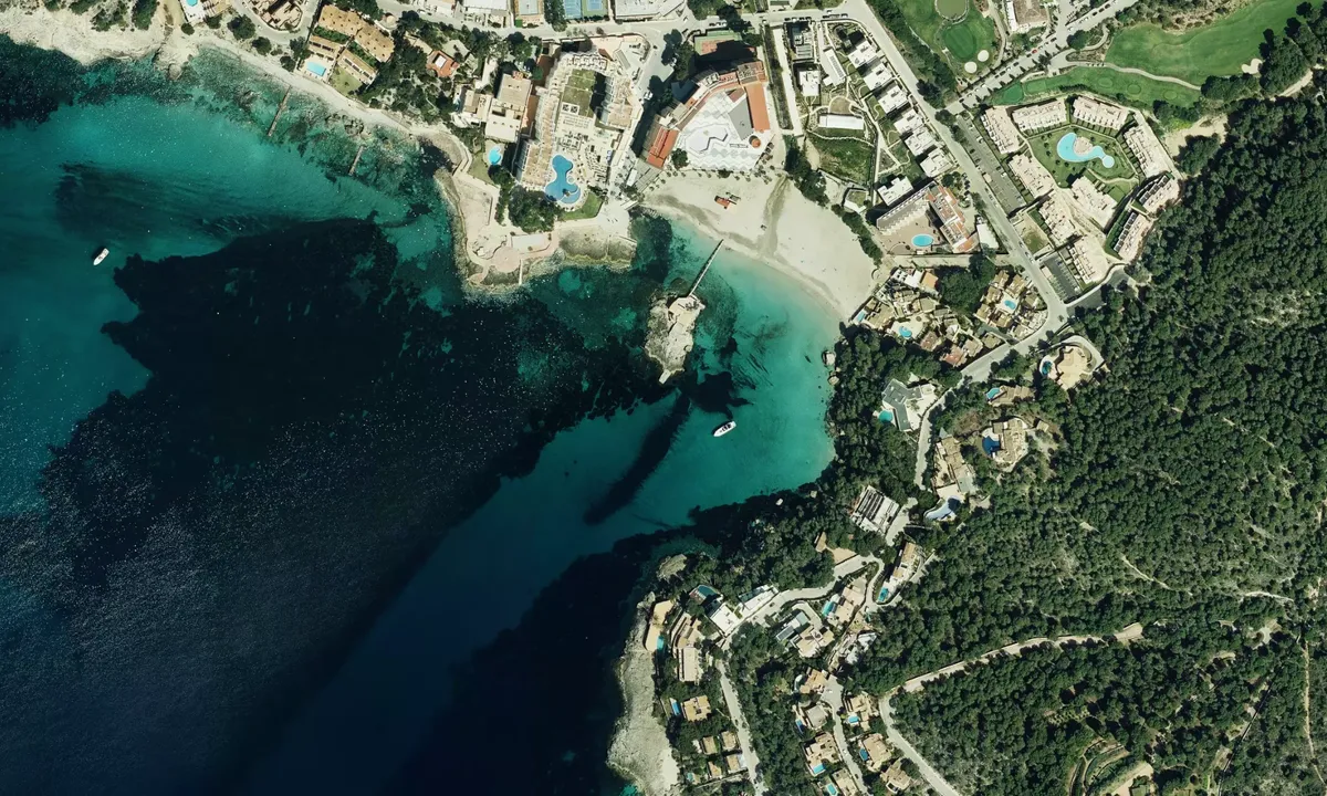 Flyfoto av Cala Illeta