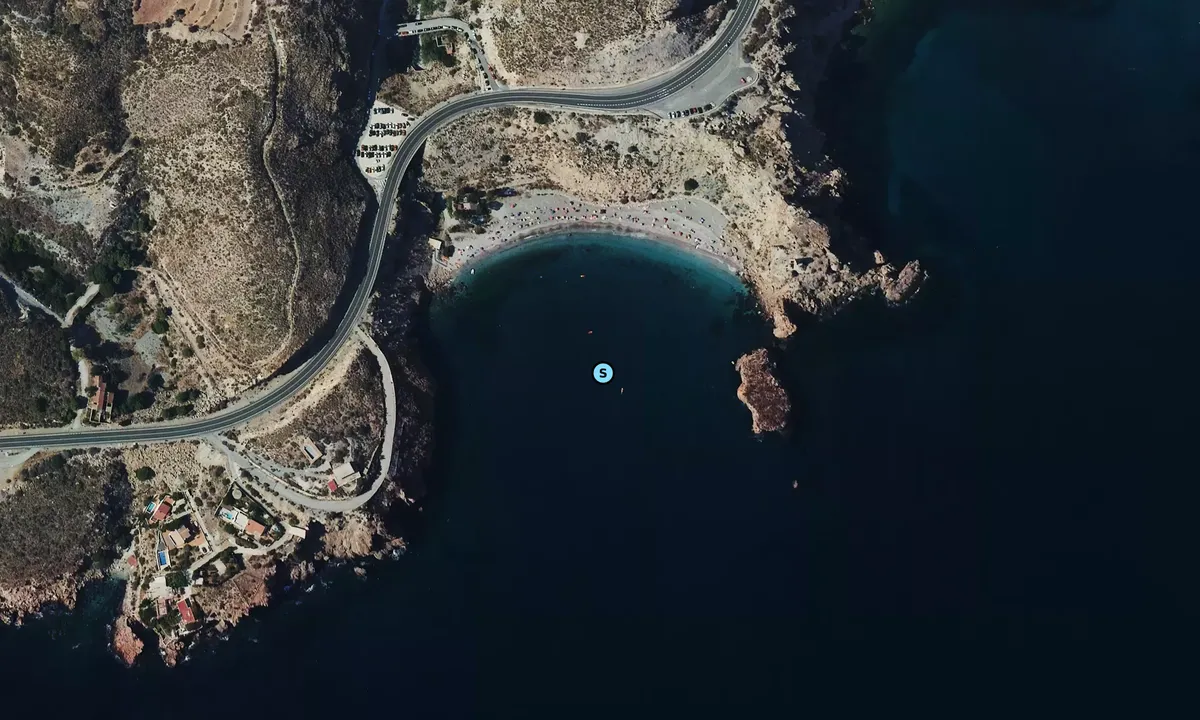 Satelite image of Cala La Rijana