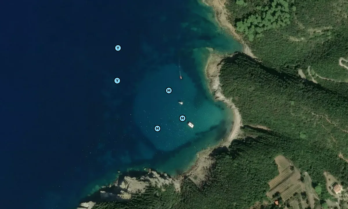 Satelite image of Cala Mandriola