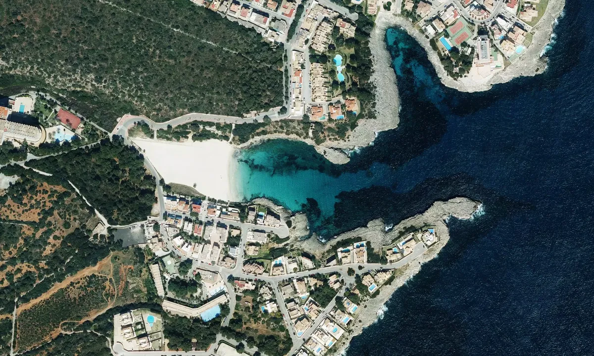 Flyfoto av Cala Marcal Beach