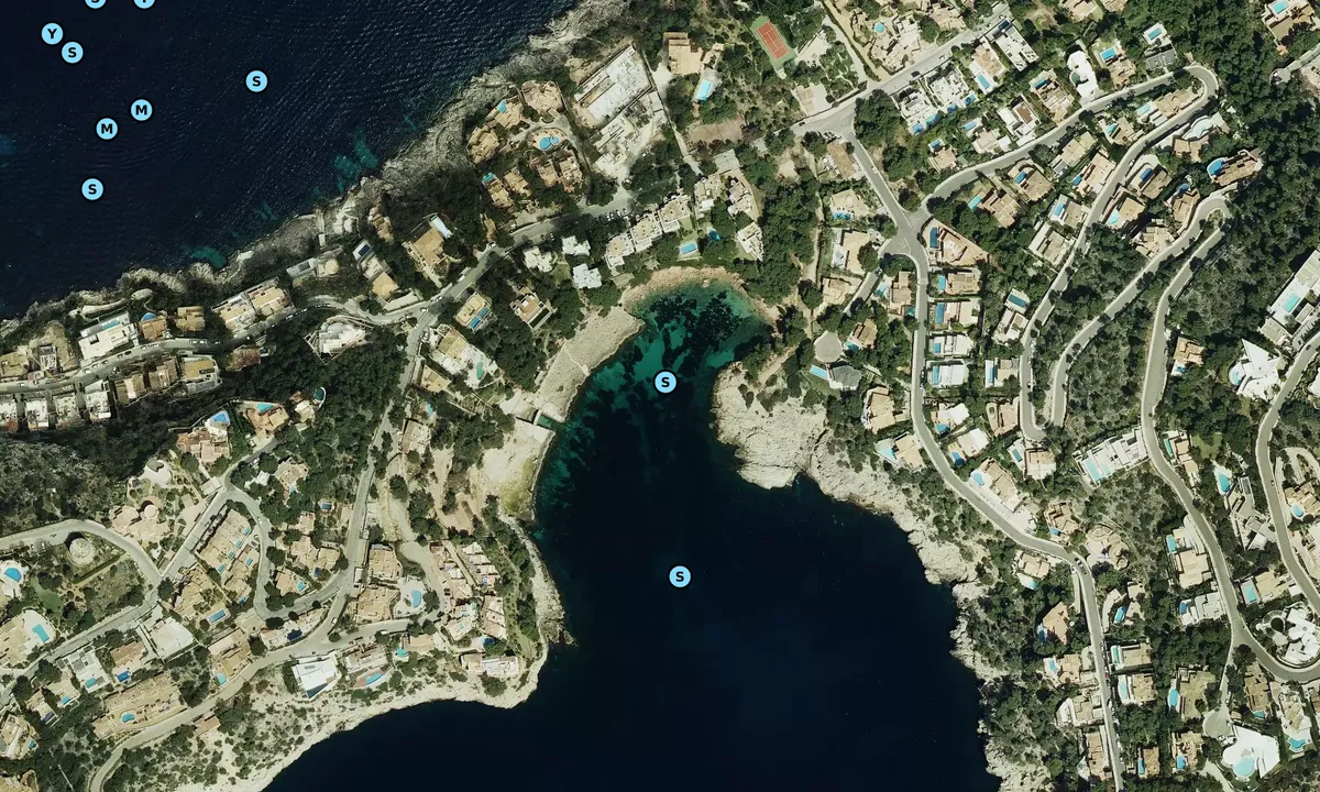 Satelite image of Cala Marmassen