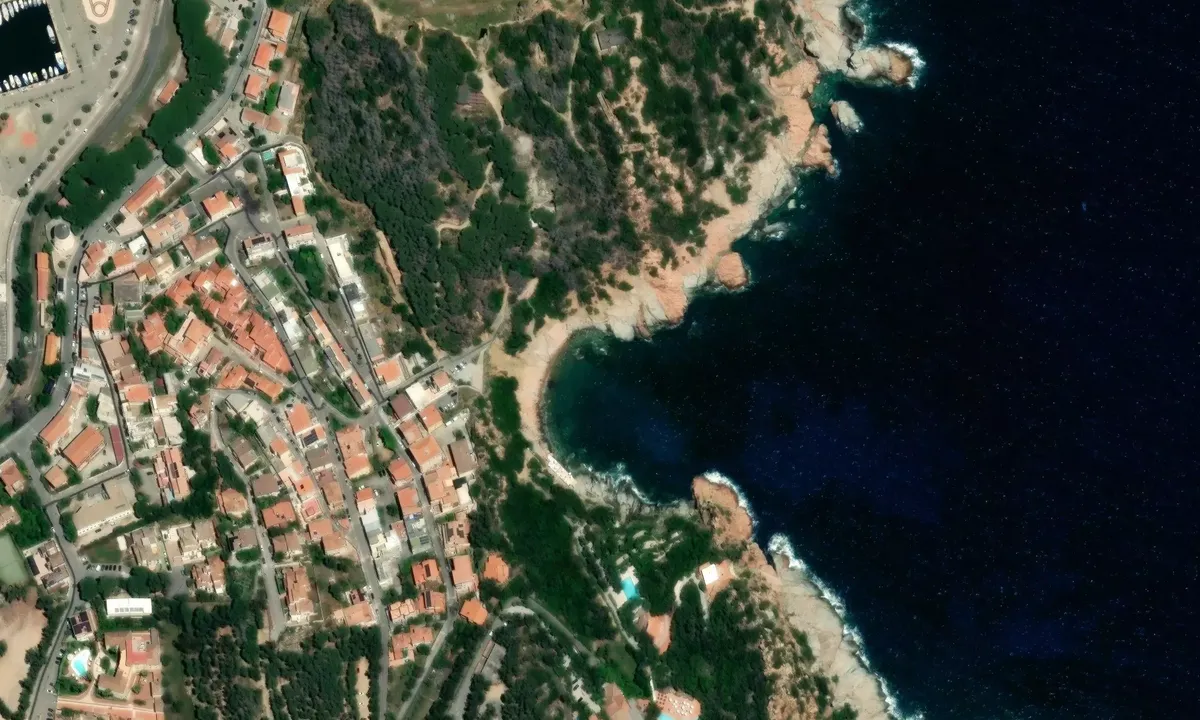 Satelite image of Cala Moresca - Arbatax