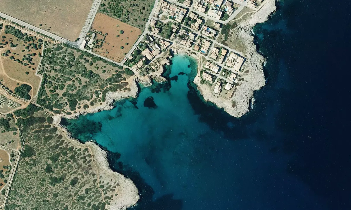 Flyfoto av Cala Morlanda