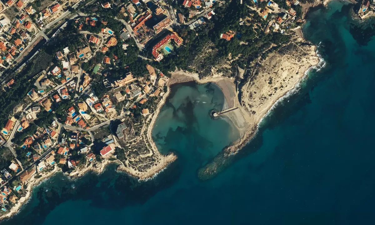 Satelite image of Cala Morro Blanco
