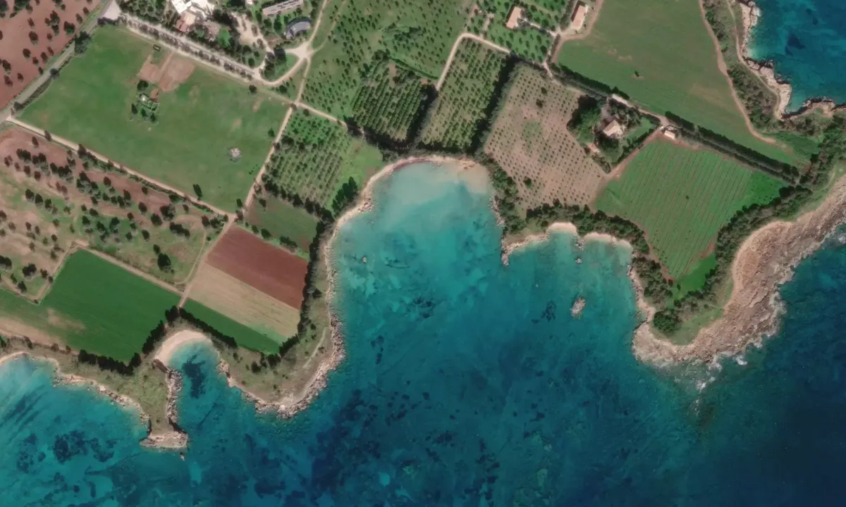 Flyfoto av Cala Pesciolino