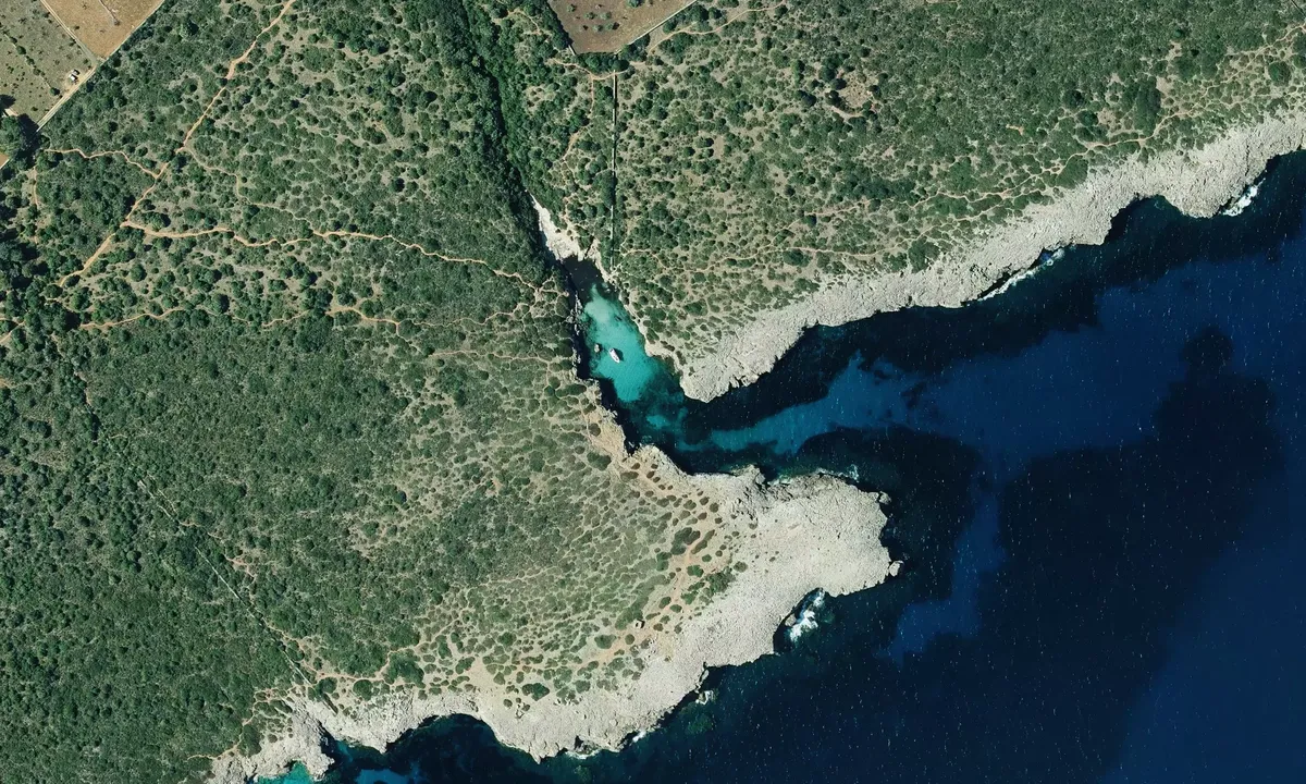 Satelite image of Cala Petita