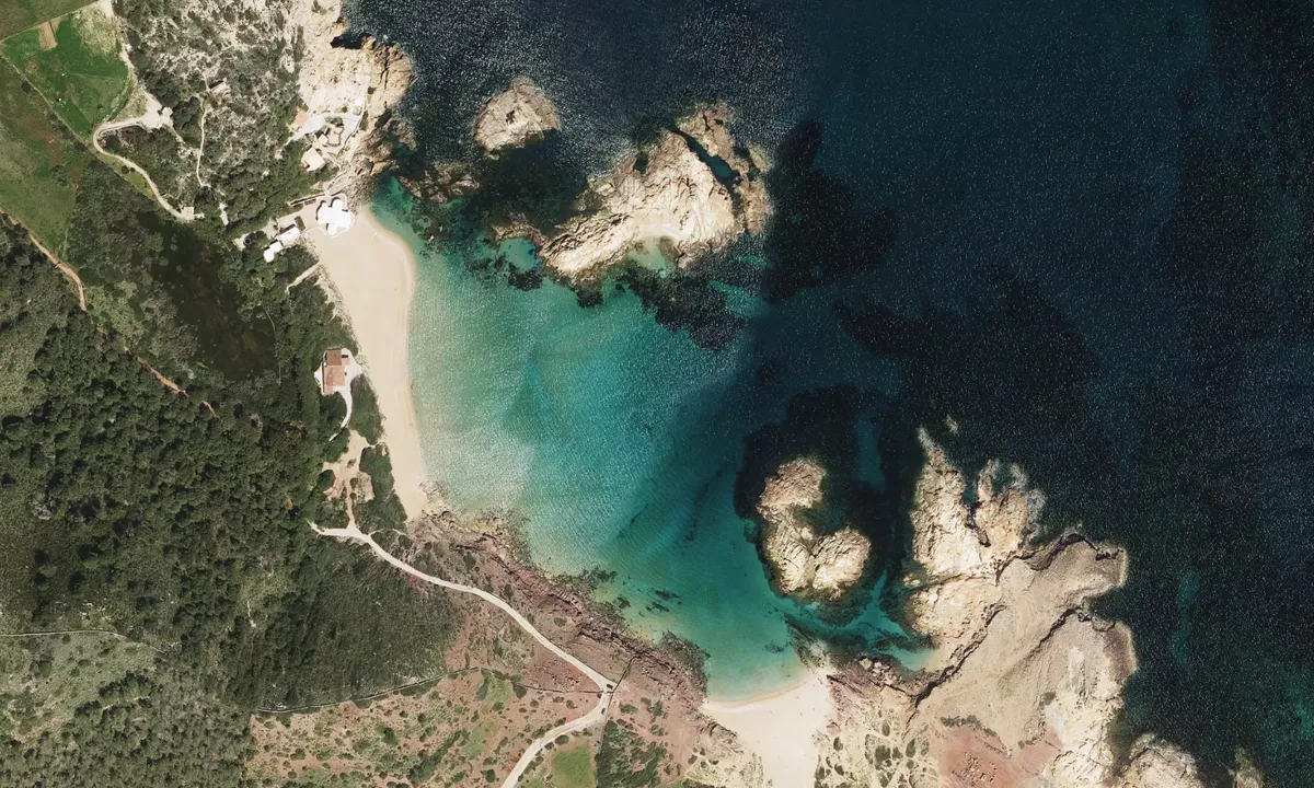 Flyfoto av Cala Pregonda