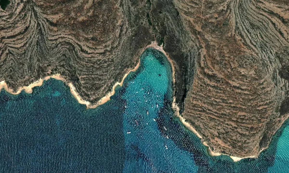 Satelite image of Cala Pulcino
