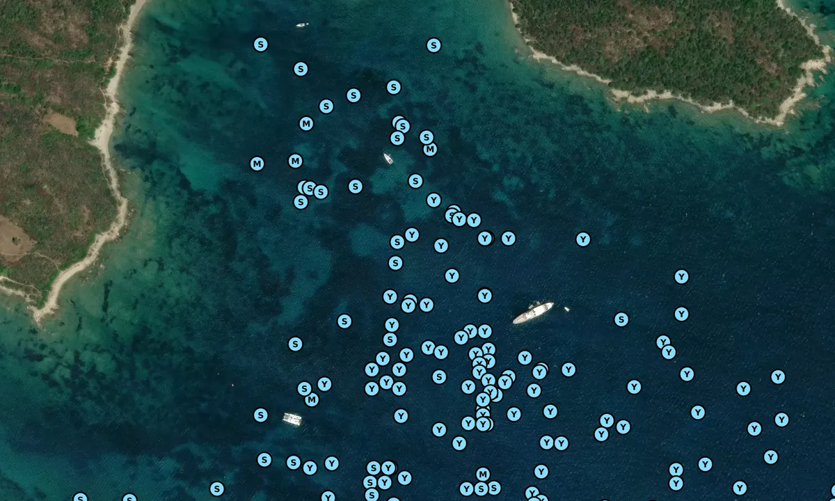 Satelite image of Cala Razza di Giunco