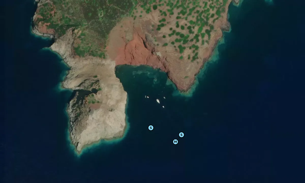 Satelite image of Cala Rossa - Livorno