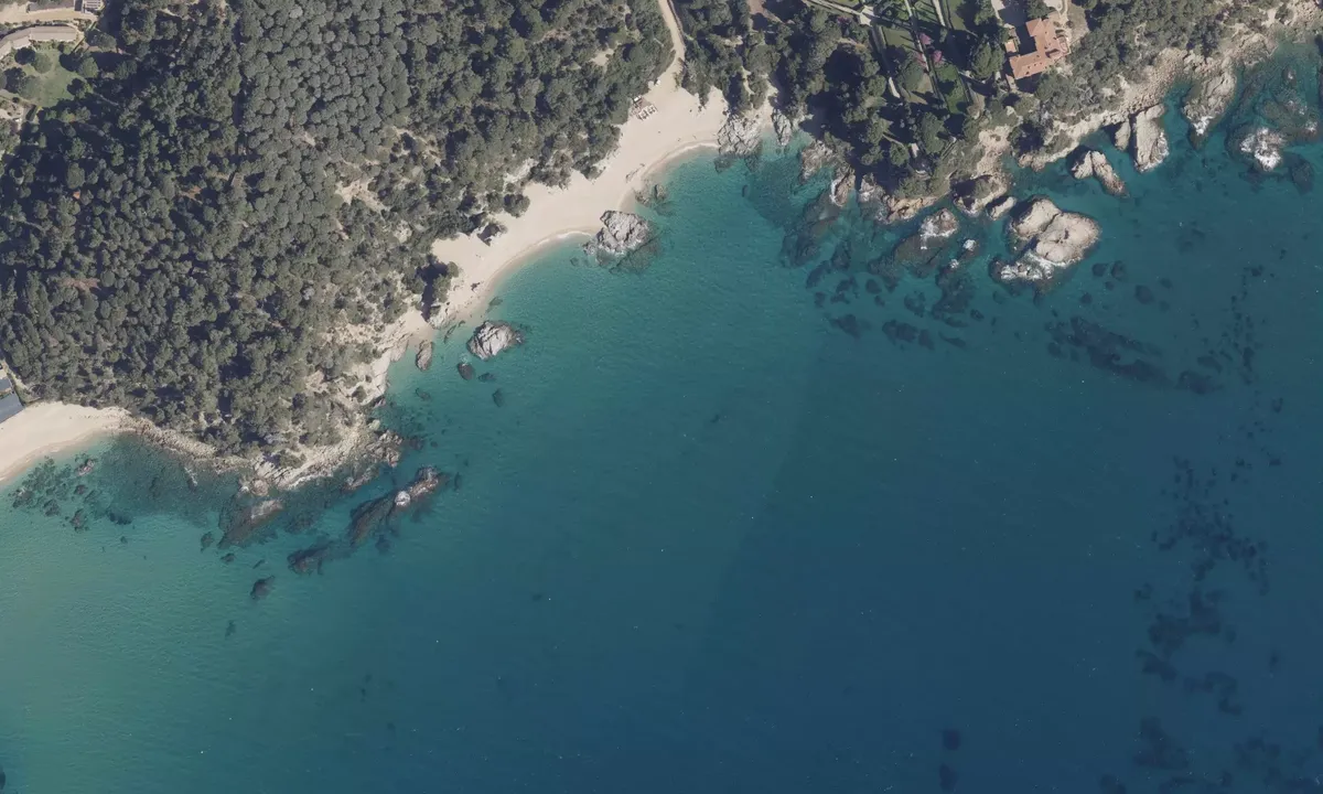 Satelite image of Cala Sa Boadella