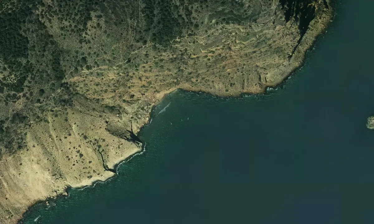 Flyfoto av Cala Santuario