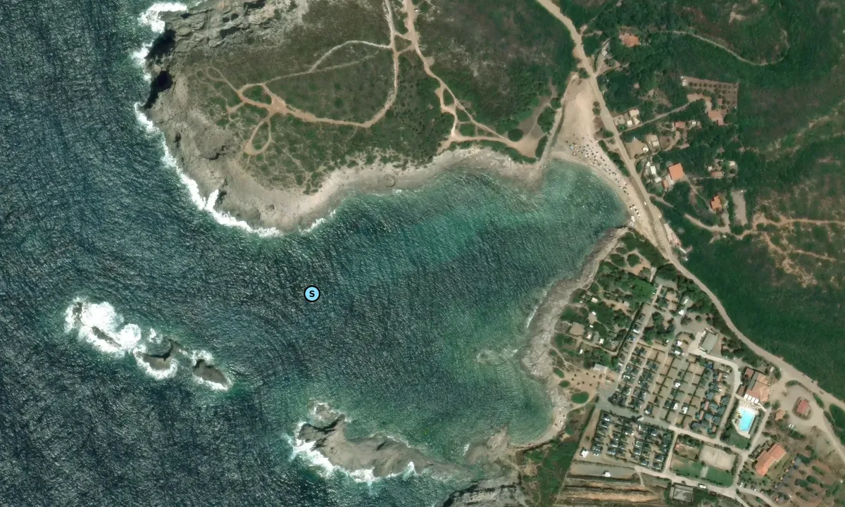 Satelite image of Cala Sapone