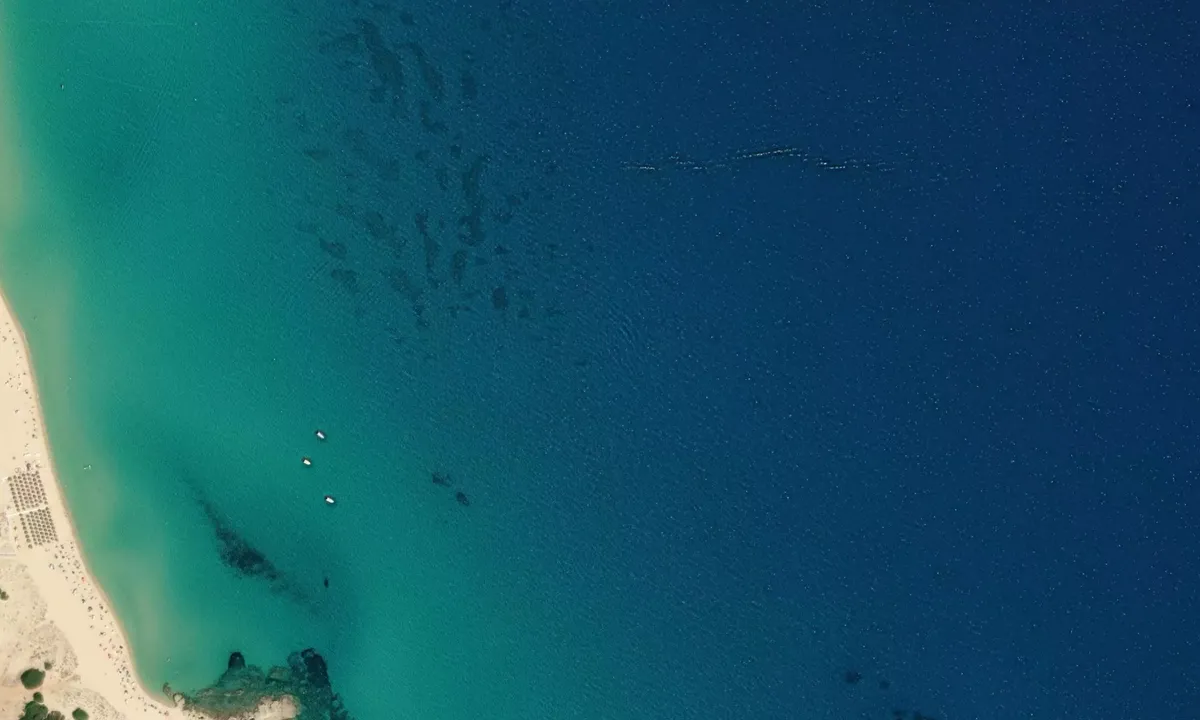 Flyfoto av Cala Sinzias 1
