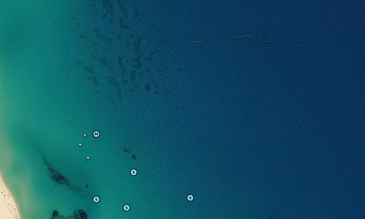 Satelite image of Cala Sinzias 1