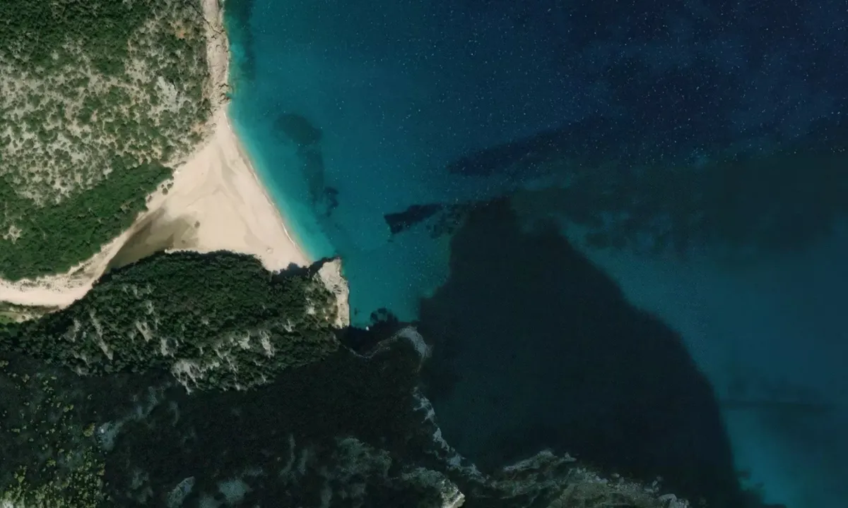 Flyfoto av Cala Sisine 1