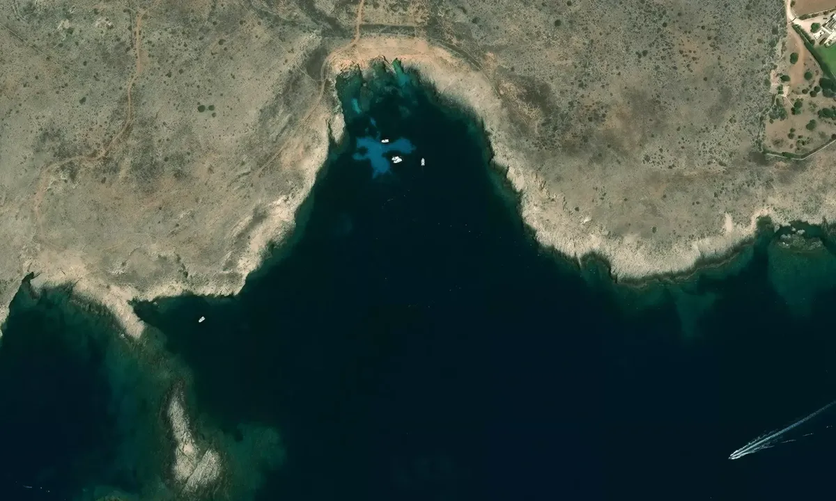 Satelite image of Cala Stornella