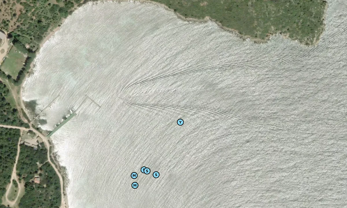 Satelite image of Cala Tramariglio