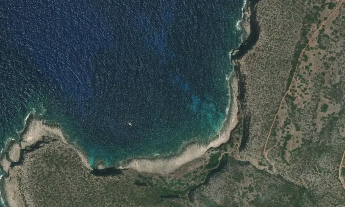 Flyfoto av Cala Tramontana