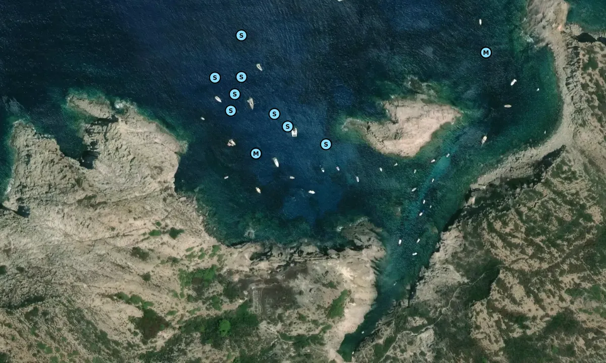 Satelite image of Cala Vinagra