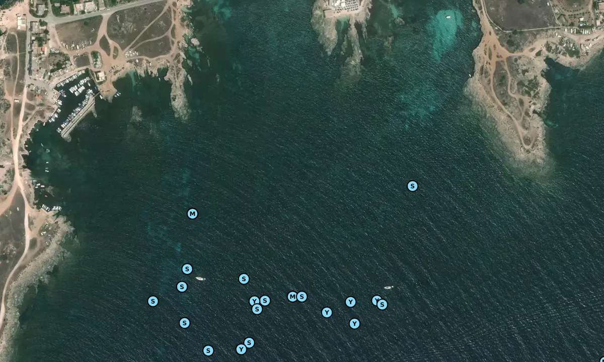 Satelite image of Calamoni Beach