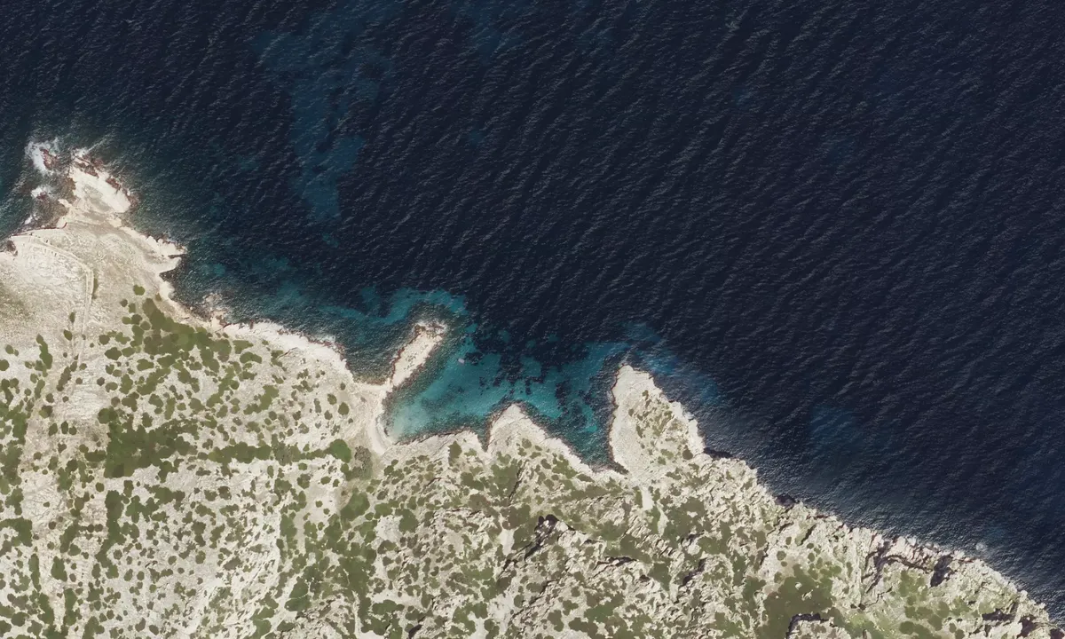 Flyfoto av Calanque de Monasterio