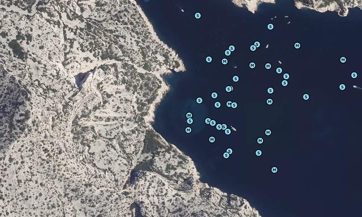 Satelite image of Calanque de Morgiou Sud