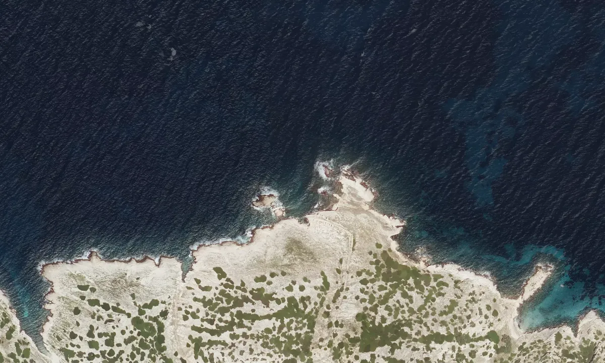 Flyfoto av Calanque des poissons
