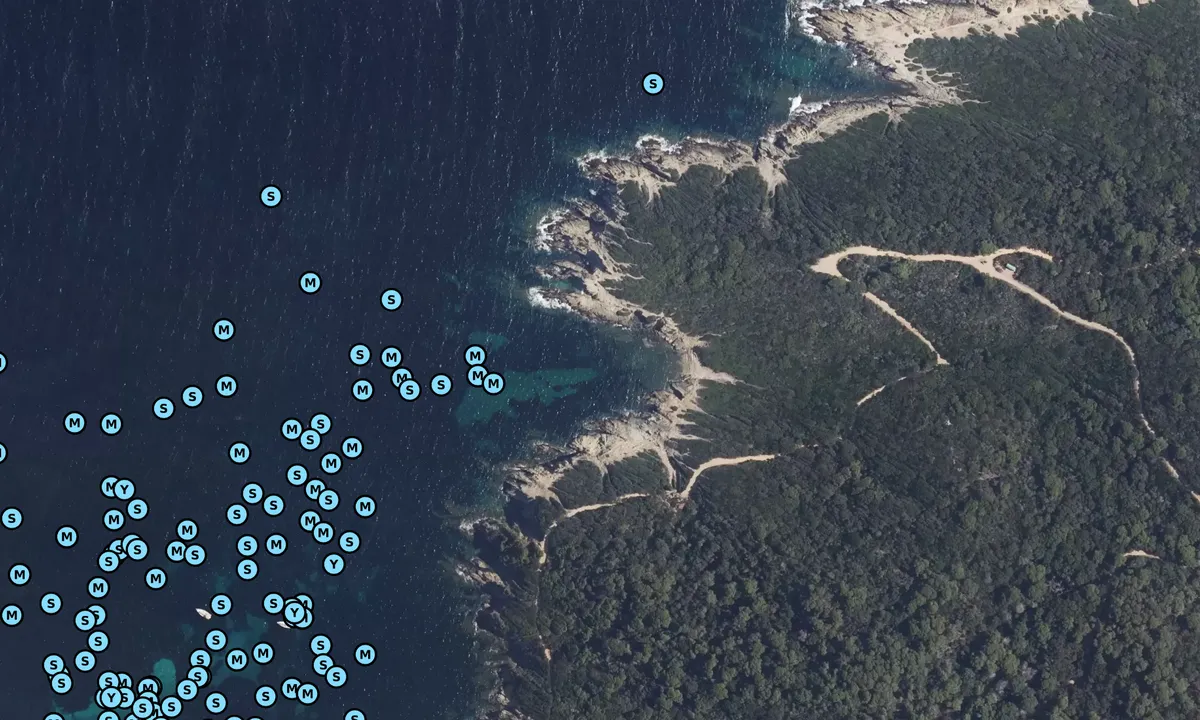 Satelite image of Calanque du maure