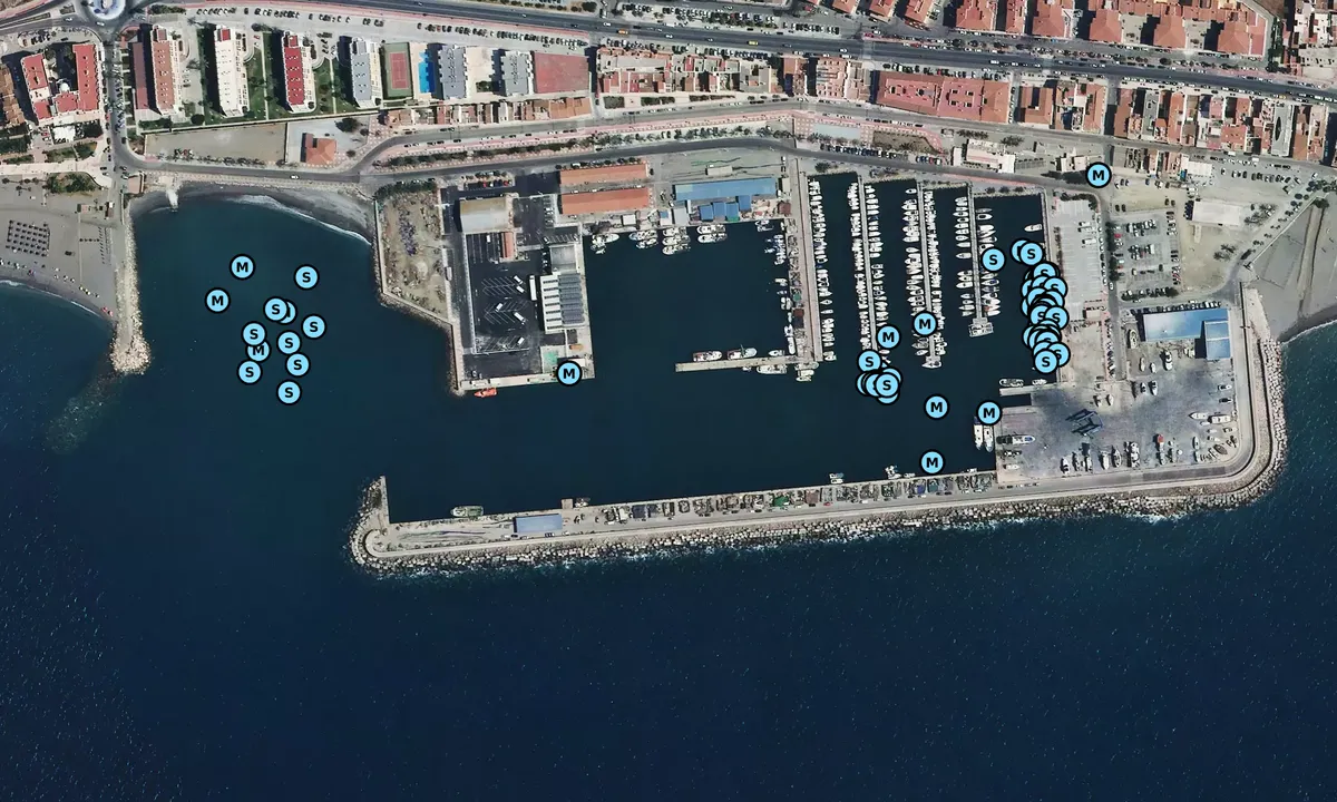 Satelite image of Caleta de Velez Marina