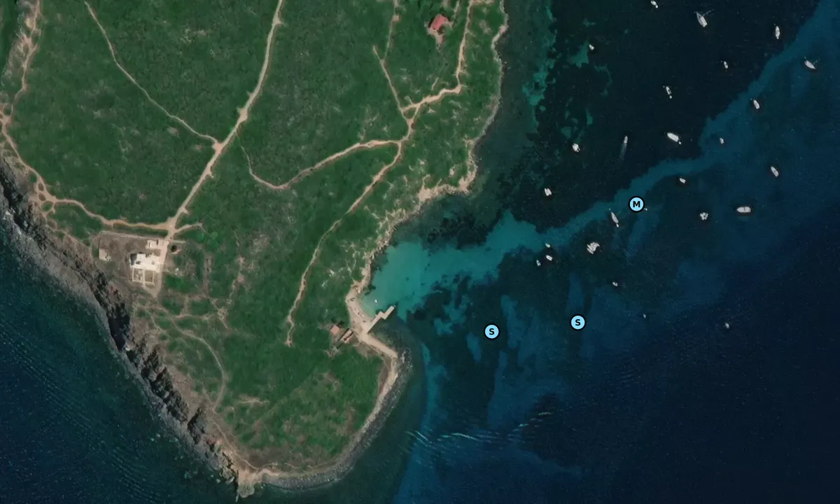 Satelite image of Caletta del Faro