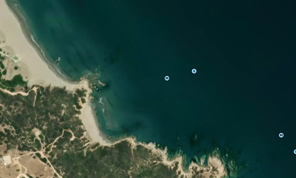 Satelite image of Caletta Feraxi