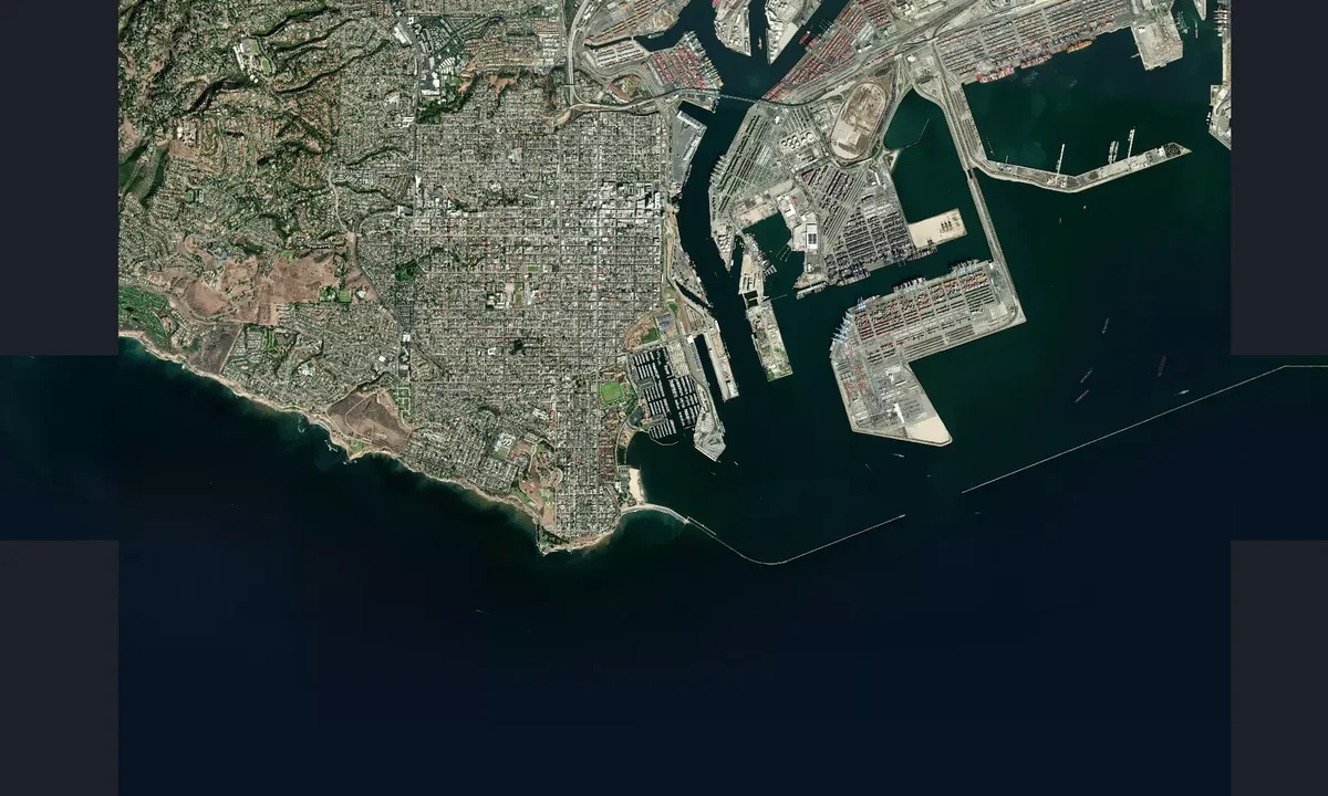 Flyfoto av California Yacht Marina - Cabrillo Marina