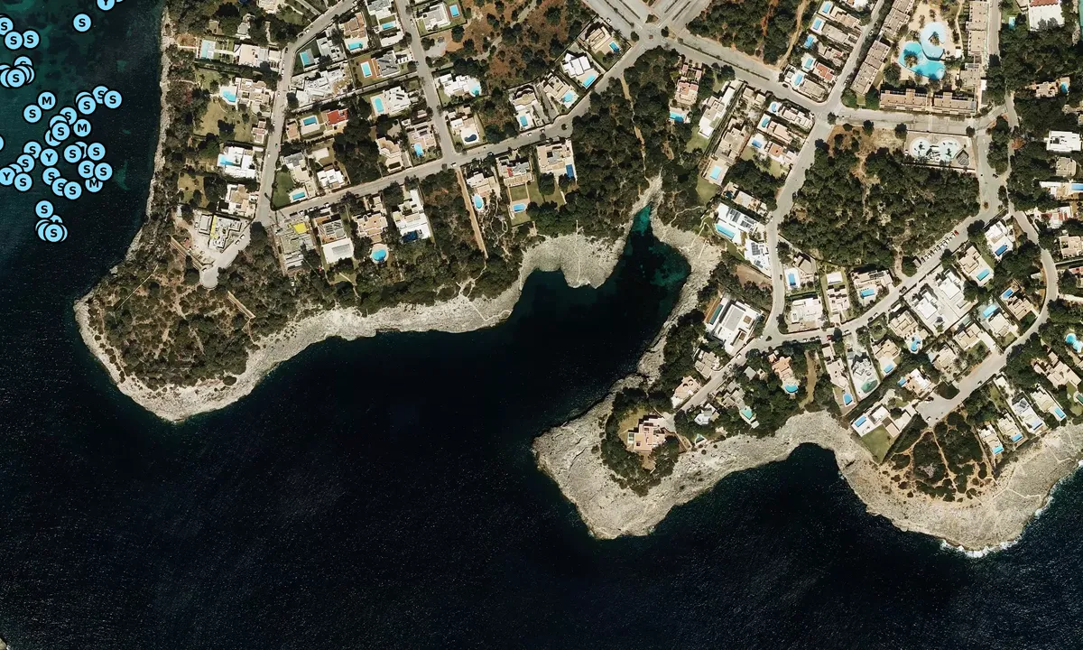Satelite image of Calo des Llamps