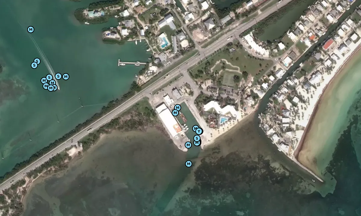 Satelite image of Caloosa Cove Marina and Resort