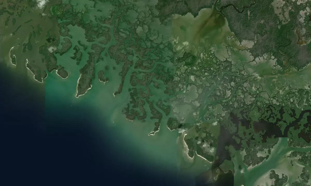 Flyfoto av Camp LuLu Key North