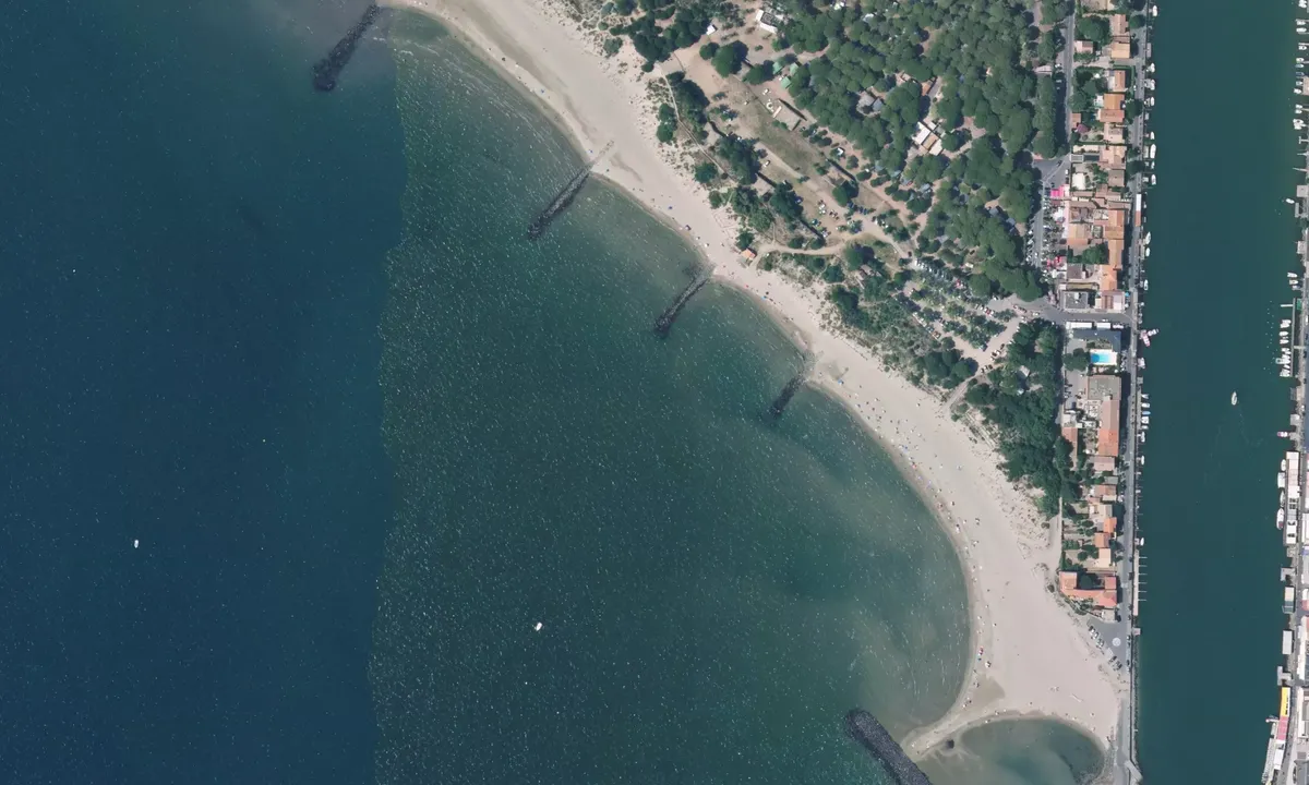Flyfoto av Camping De La Tamarissière