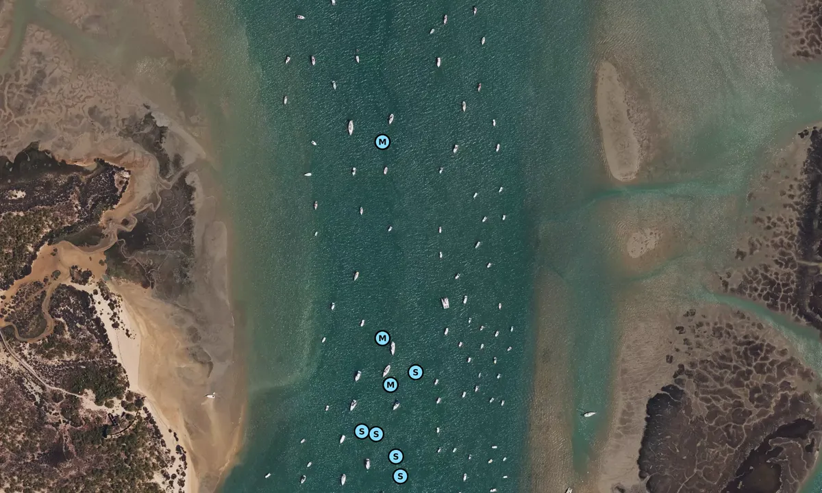 Flyfoto av Caño de Sancti Petri