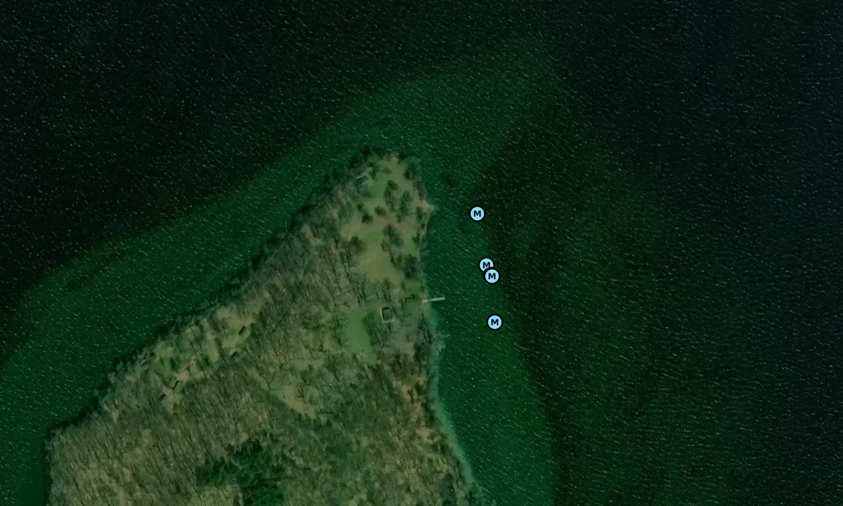 Satelite image of Canoe Point