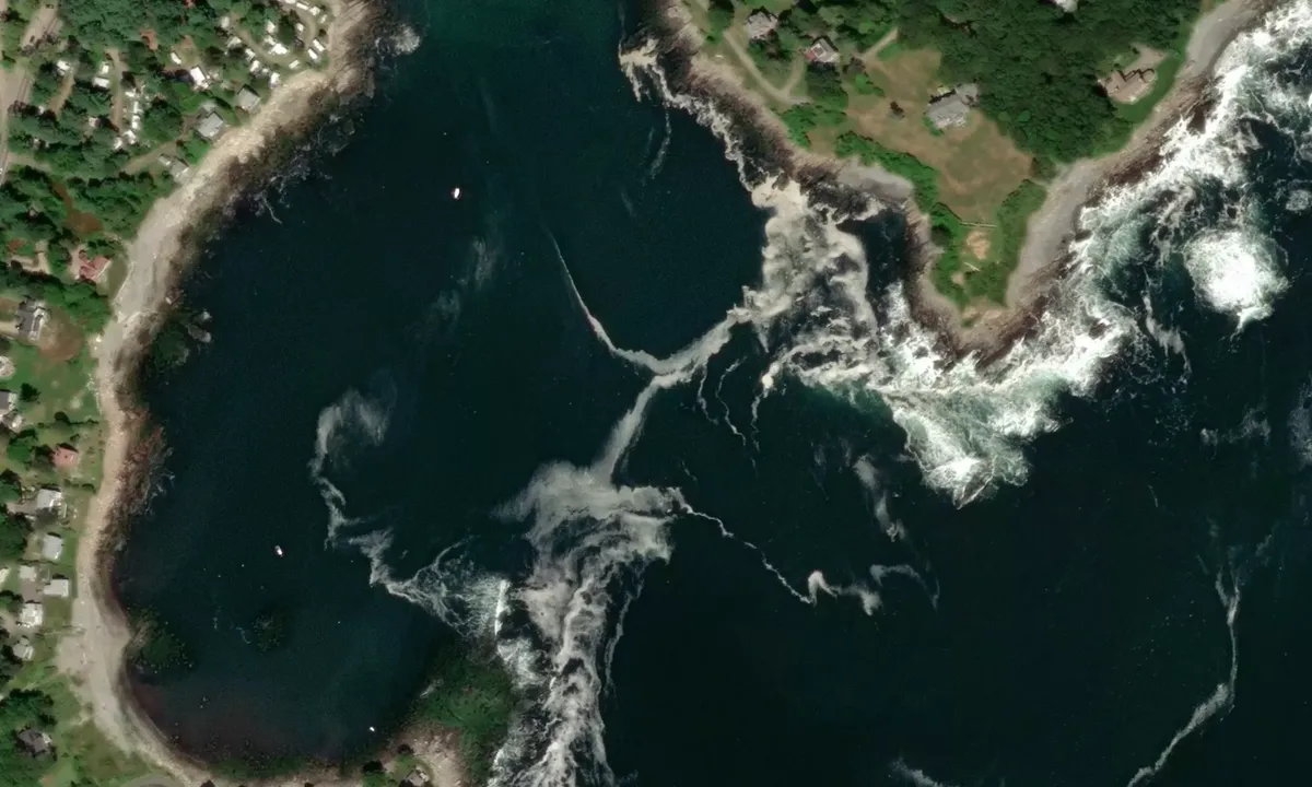 Flyfoto av Cape Neddick Harbor