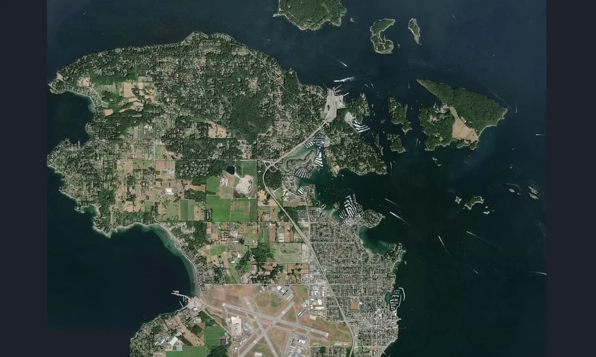 Flyfoto av Capital City Yacht Club - North Saanich