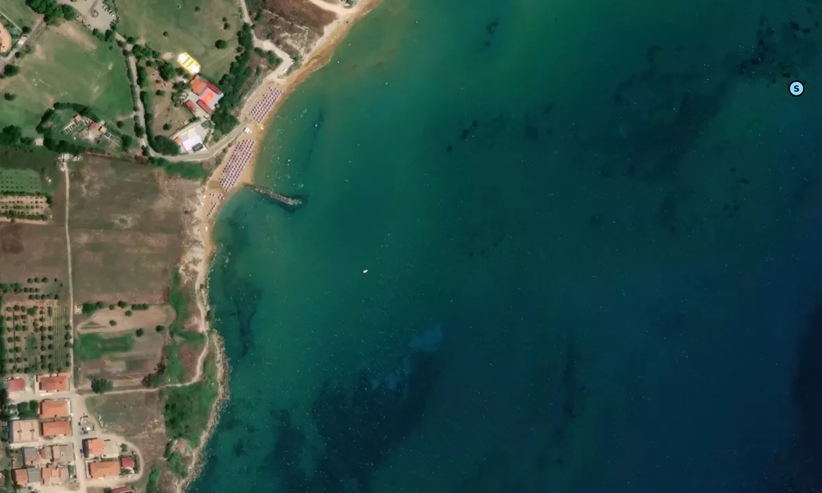Satelite image of Capo Bianco - Crotone