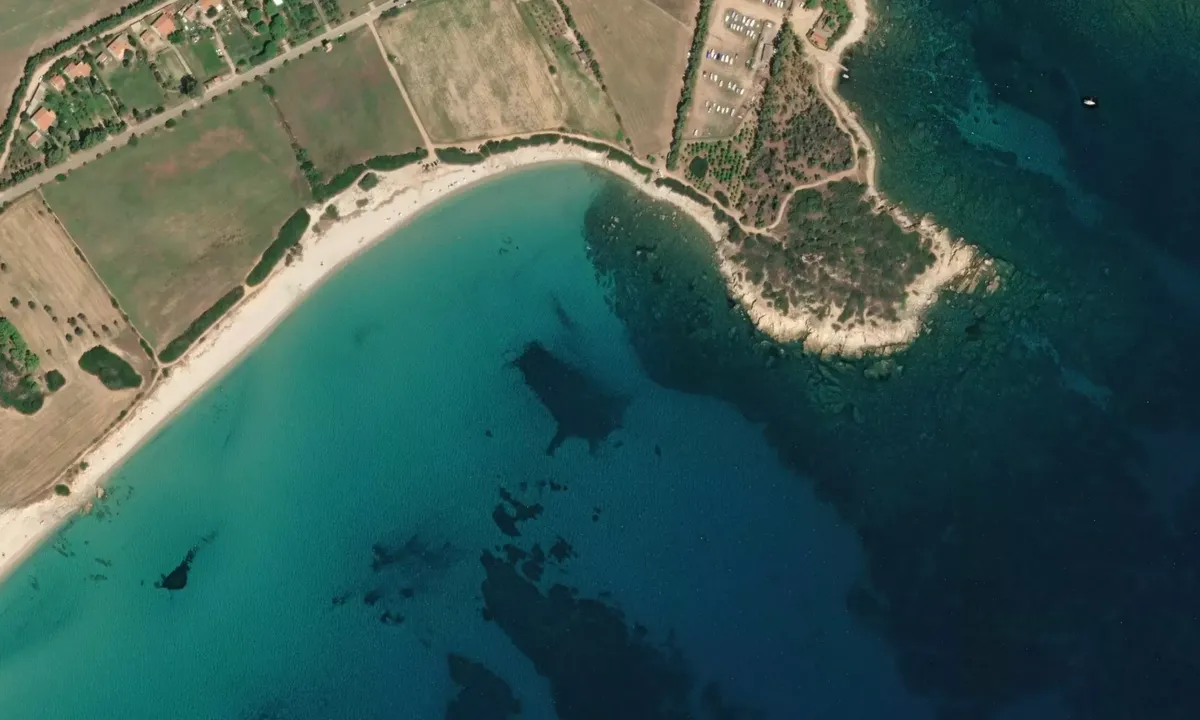 Flyfoto av Capo Ferrato 1