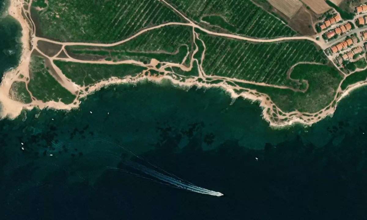 Flyfoto av Capo Mannu