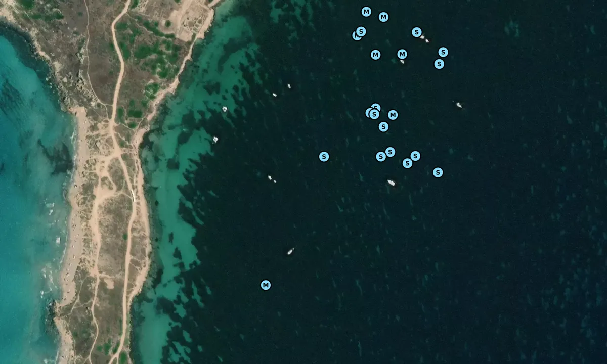 Satelite image of Capo san Marco Est